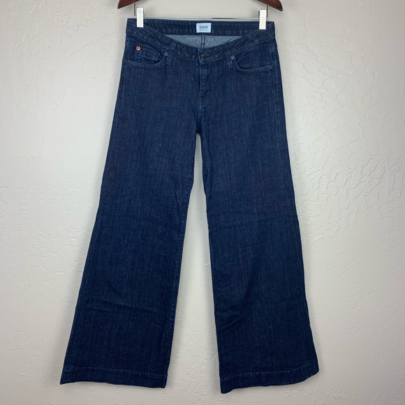 Hudson Woodstock Flap Pocket Extra Wide Leg Jeans - Picture 1 of 8
